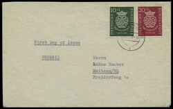 Bachsiegel 1950, sauber auf portogerechtem Auslands-FDC von ...